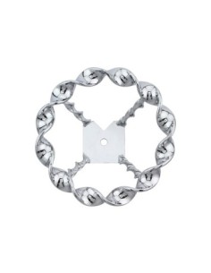 Full Flat Twisted Straight Steering Wheel Chrome.